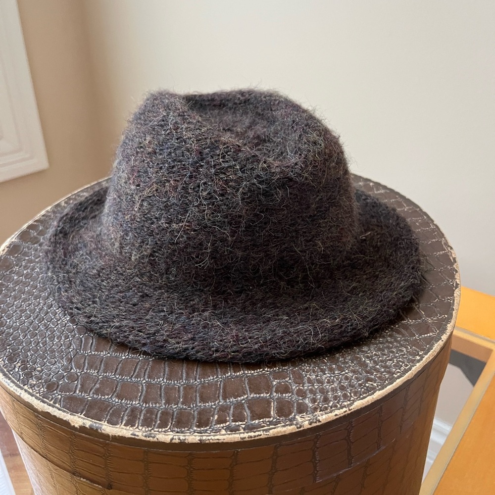Stylish Wool/Acrylic Fedora Hat. Made in Italy.